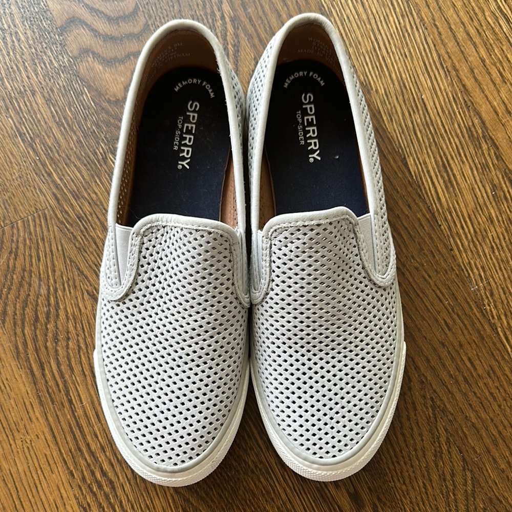 Sperry Women's Gray Slip-On Shoes